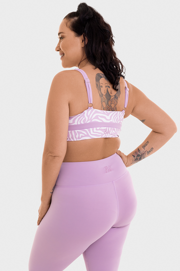 Bacon Active Sports Bra Peak Sports Bra // Purple Safari